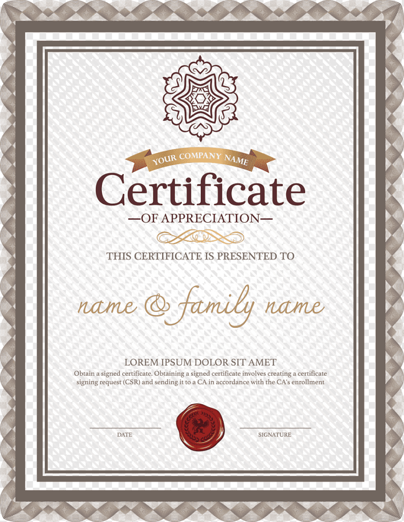png transparent template academic certificate resume microsoft word european complex pattern border certificate certificate of appreciation border english text